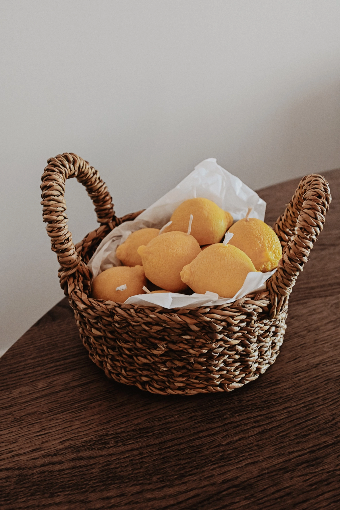 Organic Wax Lemon Candle